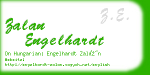zalan engelhardt business card